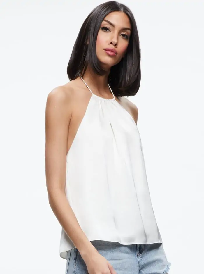 BLANTON OPEN BACK HALTER TOP